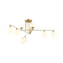 Loft Industry Modern - Balls Gold Chandelier